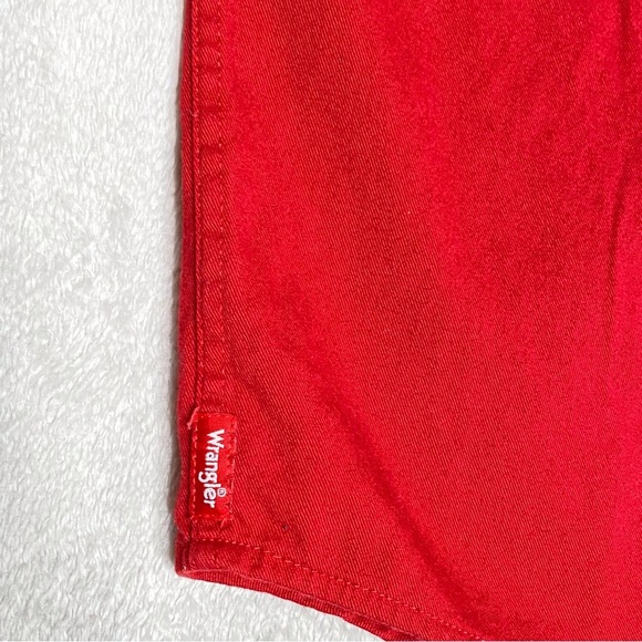 Men’s Vintage Wrangler EST. 1947 Red Cotton Button Down Casual Shirt Size S/P - Picture 8 of 12